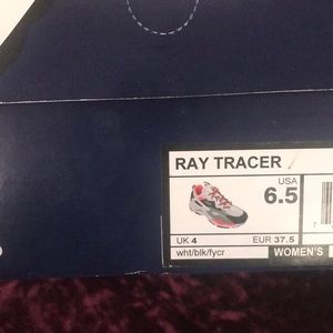 Fila pink grey and blue shoes